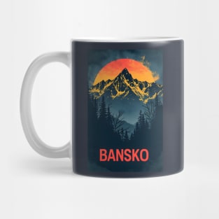 Pirin Peaks & Bansko Bliss: A Mountain Silhouette Mug